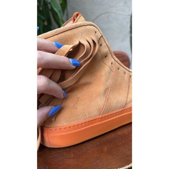 DANIEL PATRICK Size 9 Men's Orange Shoes Designer Used - Picture 6 of 7